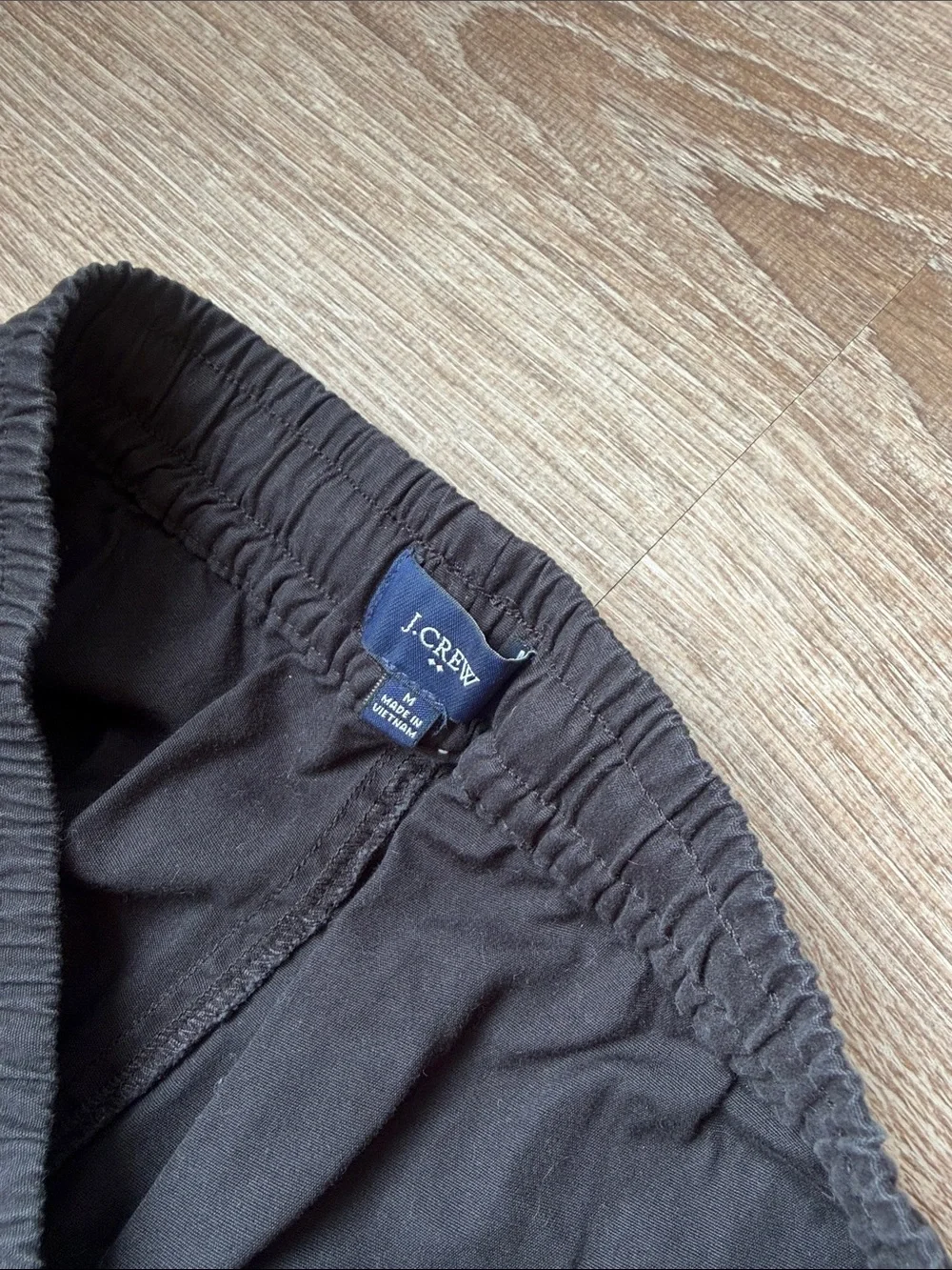 J. Crew Black Jogger Pants with White Drawstring